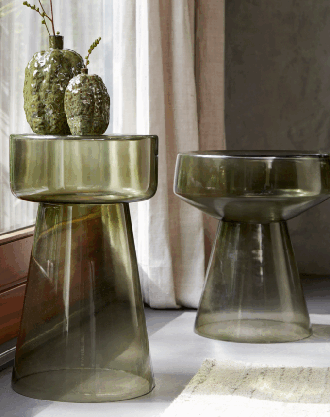 Table d'appoint Dakwa - Vert - Ø37cm