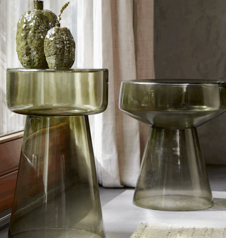 Table d'appoint Dakwa - Vert - Ø37cm