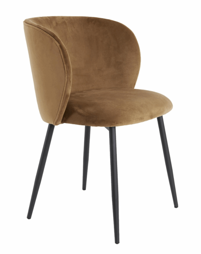 Chaise de salle à manger Elyna - Marron - 56x55x79cm