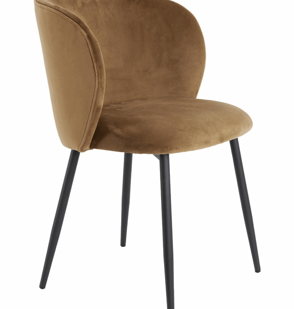 Chaise de salle à manger Elyna - Marron - 56x55x79cm