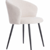 Chaise de salle à manger Radaja - Crème - 58x58x78cm
