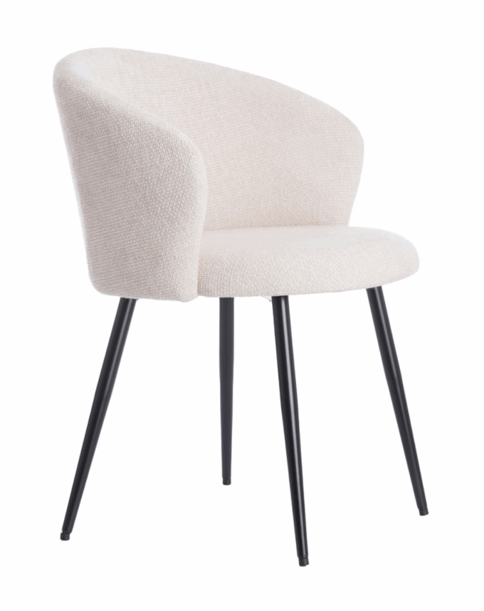 Chaise de salle à manger Radaja - Crème - 58x58x78cm