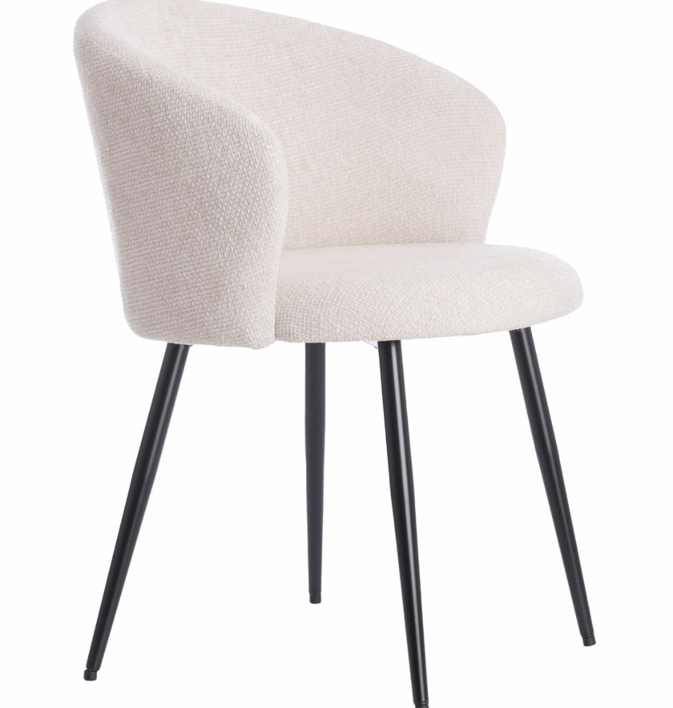 Chaise de salle à manger Radaja - Crème - 58x58x78cm
