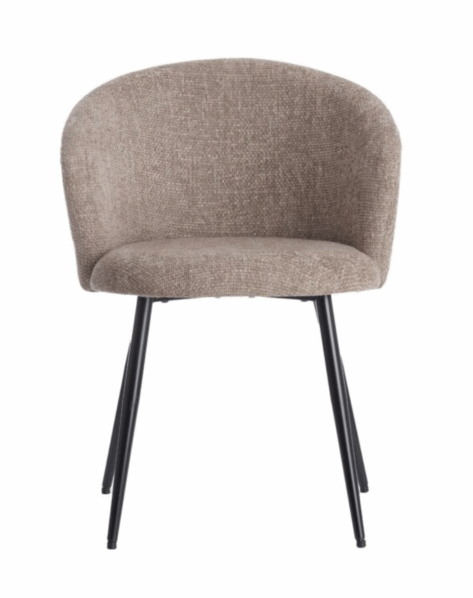 Chaise de salle à manger Radaja - Taupe - 58x58x78cm