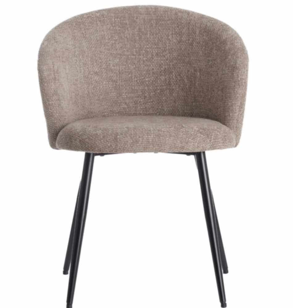 Chaise de salle à manger Radaja - Taupe - 58x58x78cm