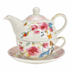 Ensemble de théières décorées de roses, ensemble de 3