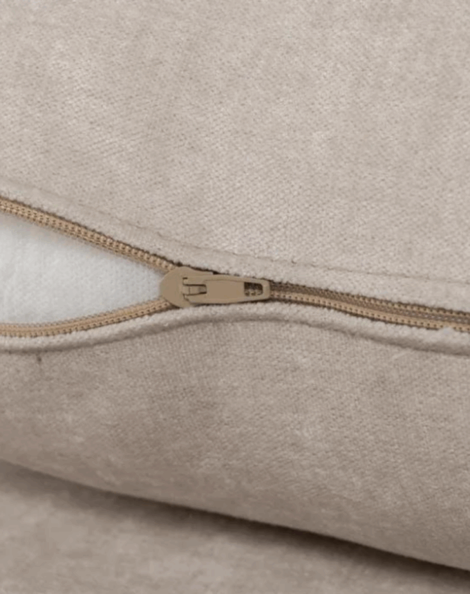 Canapé crème haut de gamme en tissu