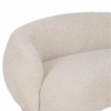 Canapé design beige en tissu bouclette