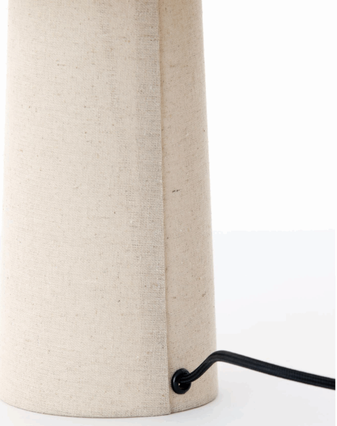Lampe de table Musaby - Lin - Ø25cm
