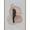 Lot de 2 tableaux imprimés abstraits – Encadrement bois