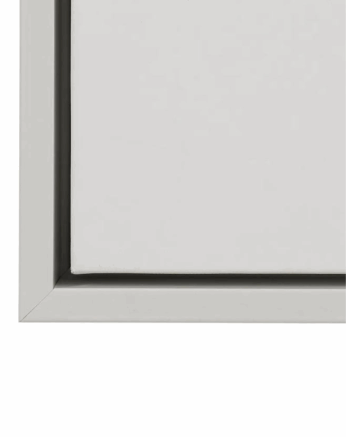 Tableau en relief blanc sur toile