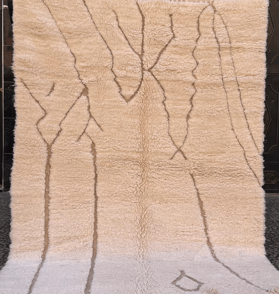 Tapis berbère Beni Ouarain – 250 x 180 cm – Minimalisme et savoir-faire