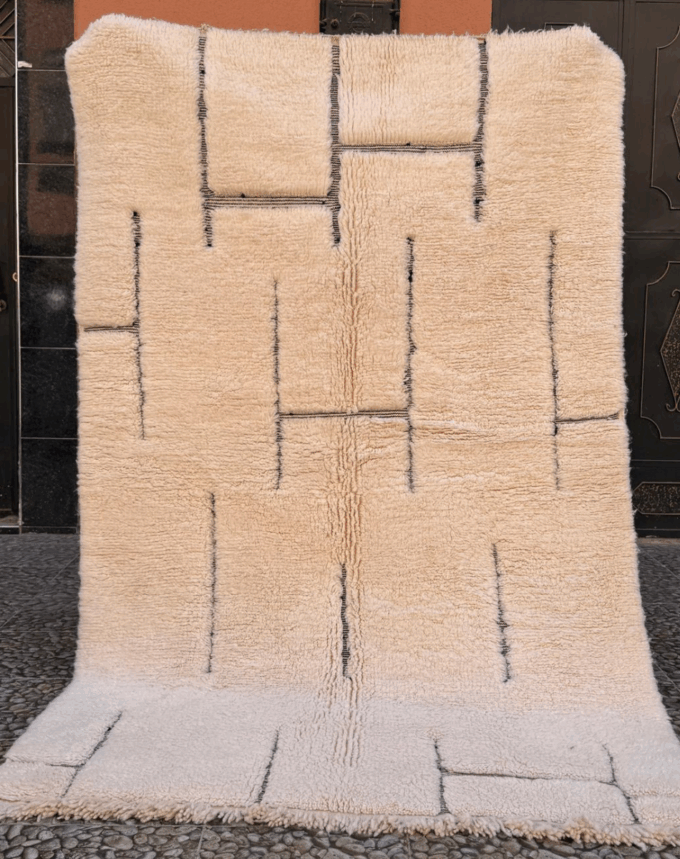 Tapis berbère Beni Ouarain – 252 x 158 cm – L’icône du style berbère