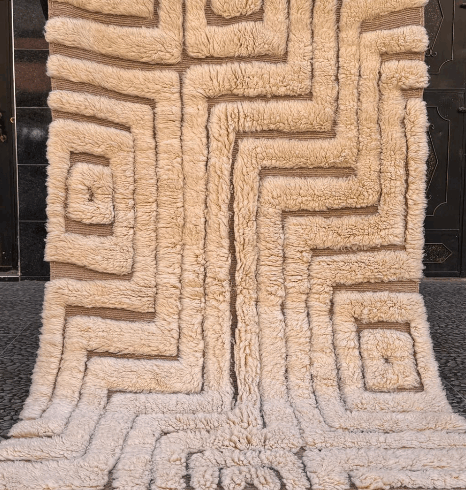 Tapis berbère Beni Ouarain – 255 x 163 cm – Design et savoir-faire