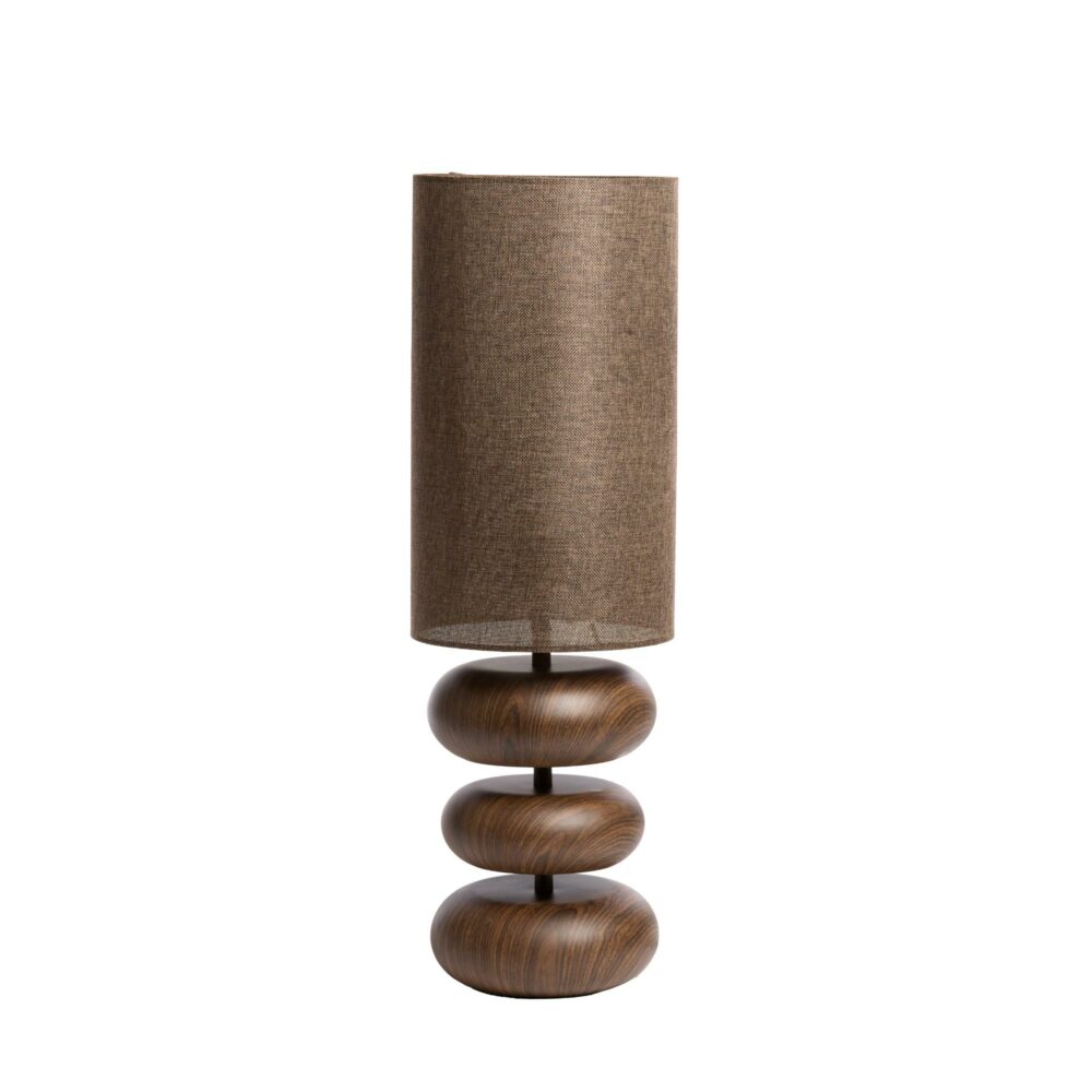 Lampe de table Danialo - Marron - Ø22cm