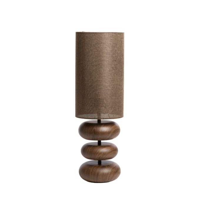 Lampe de table Danialo - Marron - Ø22cm