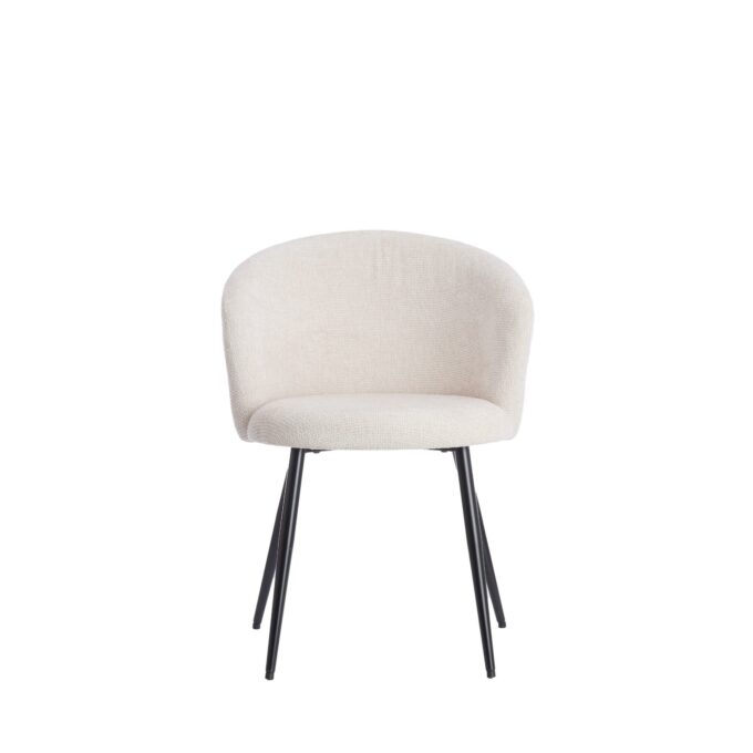 Chaise de salle à manger Radaja - Crème - 58x58x78cm