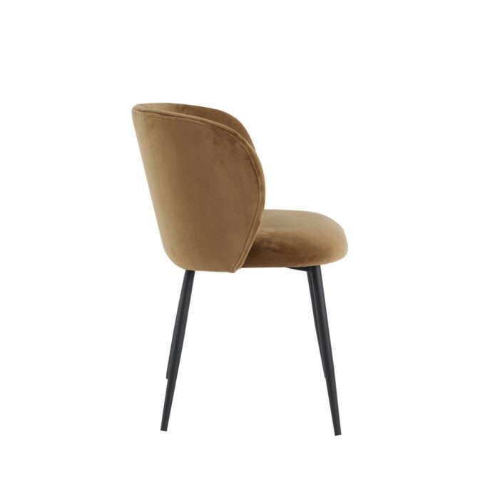 Chaise de salle à manger Elyna - Marron - 56x55x79cm