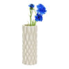 Vase en céramique blanche imprimée en 3D