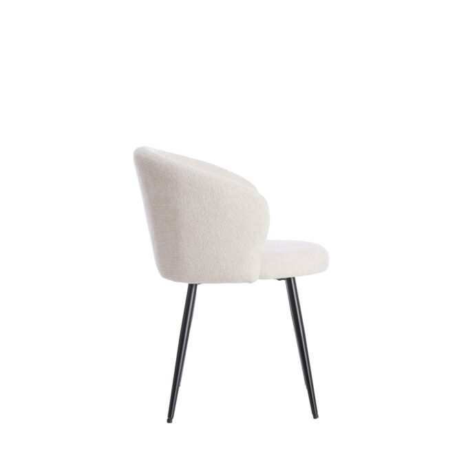 Chaise de salle à manger Radaja - Crème - 58x58x78cm
