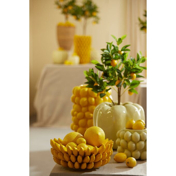 Vaas Citron - Jaune - 23,5x23,5x33cm