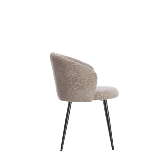 Chaise de salle à manger Radaja - Taupe - 58x58x78cm