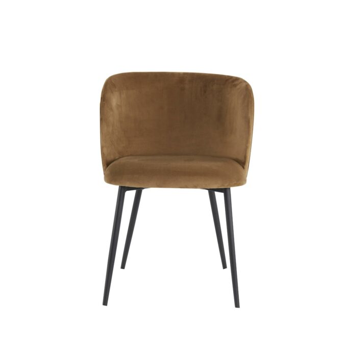 Chaise de salle à manger Elyna - Marron - 56x55x79cm