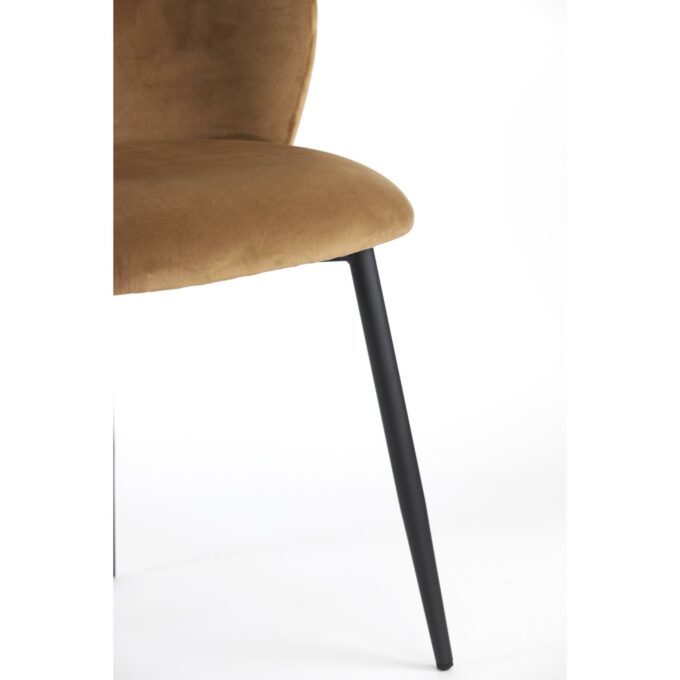 Chaise de salle à manger Elyna - Marron - 56x55x79cm