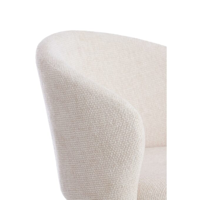 Chaise de salle à manger Radaja - Crème - 58x58x78cm