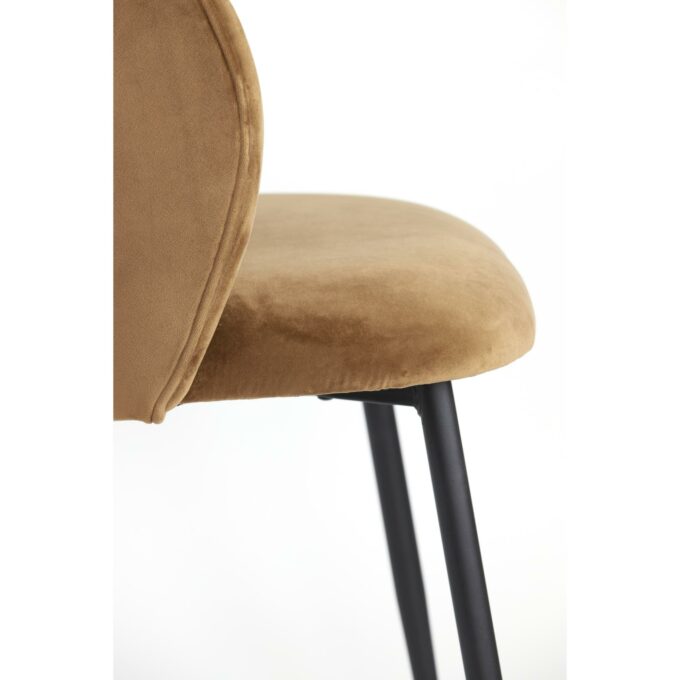 Chaise de salle à manger Elyna - Marron - 56x55x79cm