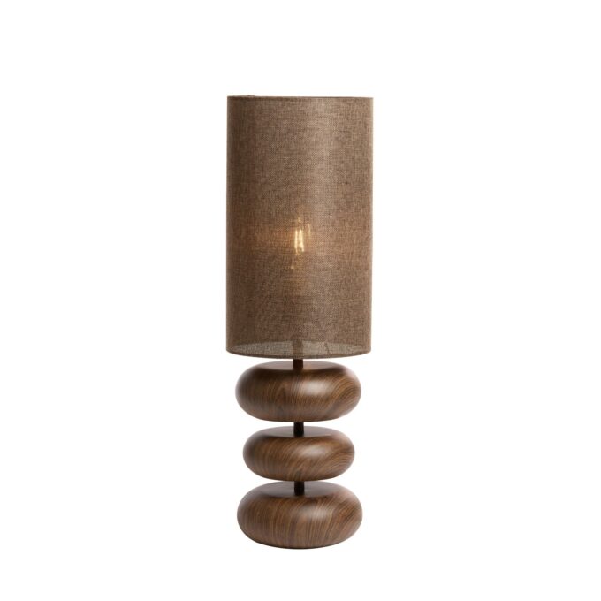 Lampe de table Danialo - Marron - Ø22cm