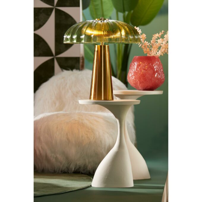 Table d'appoint Macau - Blanc - 40x33x55cm