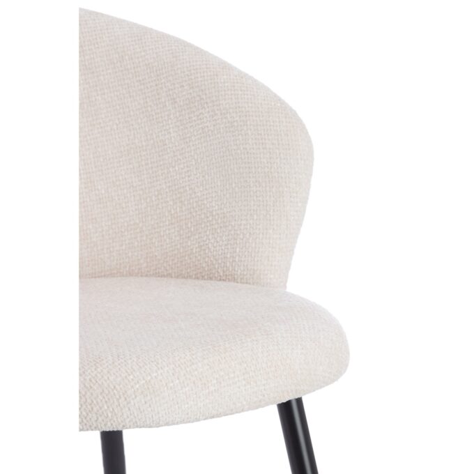 Chaise de salle à manger Radaja - Crème - 58x58x78cm