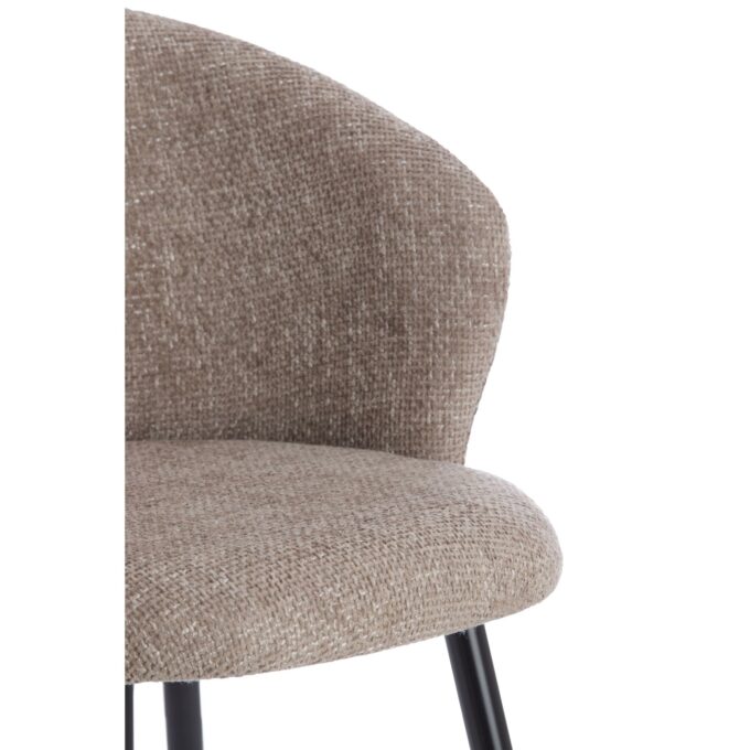 Chaise de salle à manger Radaja - Taupe - 58x58x78cm