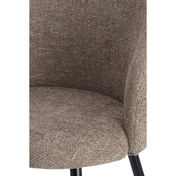 Chaise de salle à manger Radaja - Taupe - 58x58x78cm