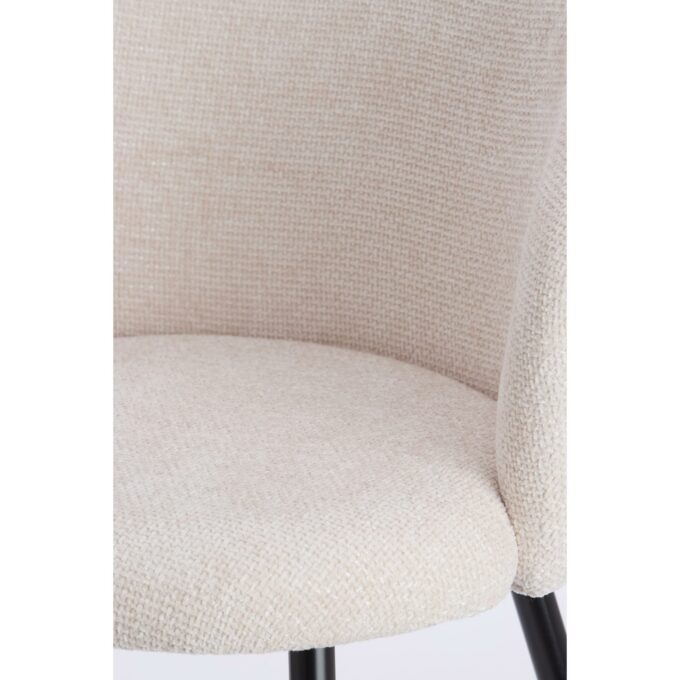 Chaise de salle à manger Radaja - Crème - 58x58x78cm