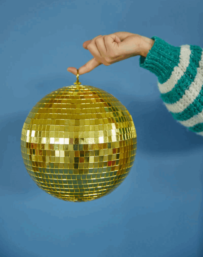 Boule Disco Dorée – Taille L