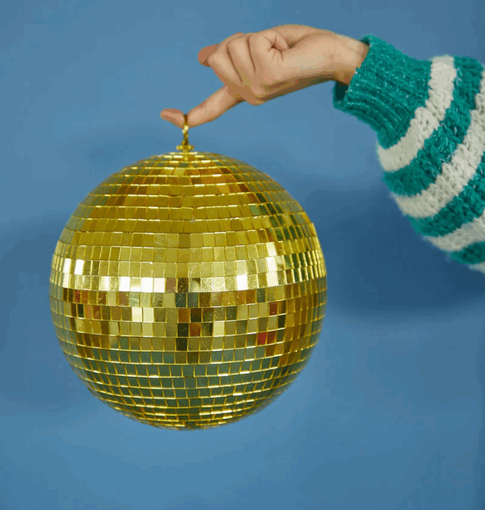 Boule Disco Dorée – Taille L
