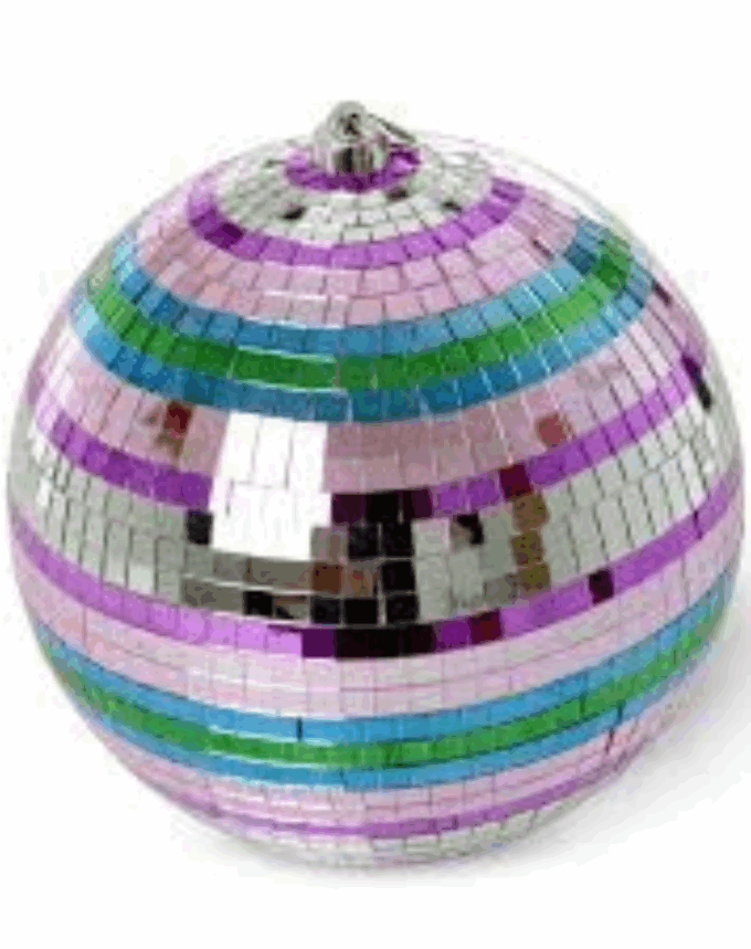 Boule Disco Dorée multicolore – Taille M