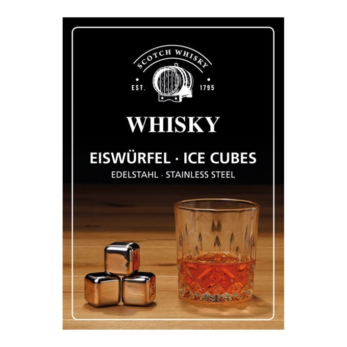 Ensemble de glaçons en acier inoxydable pour whisky