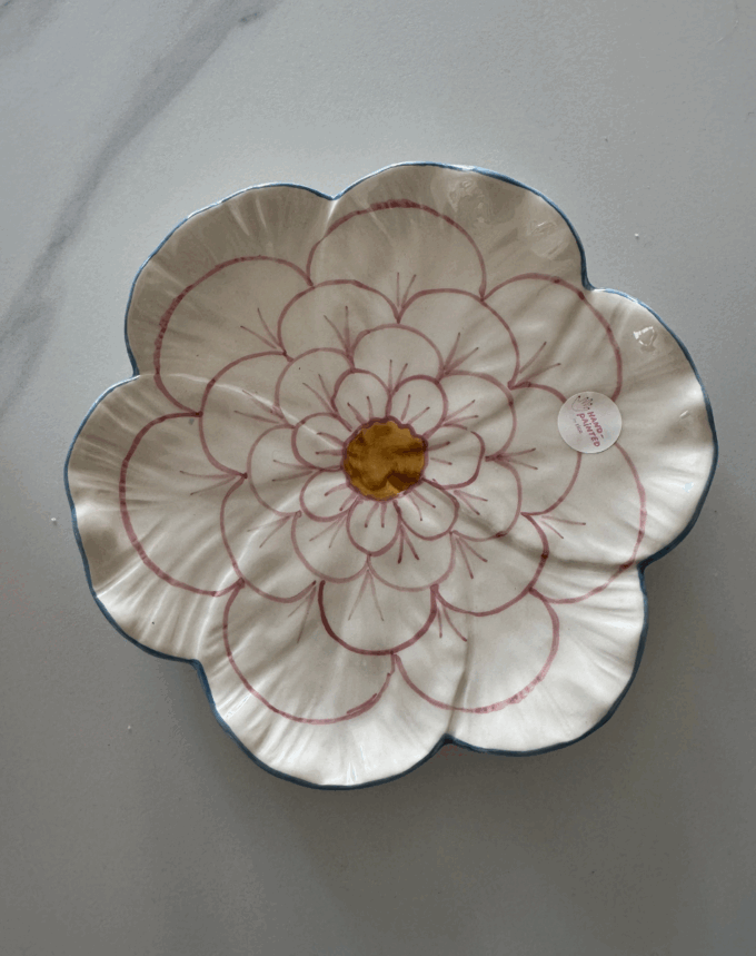 Assiette à Gâteau en Céramique “Cherry” – Peinte à la main