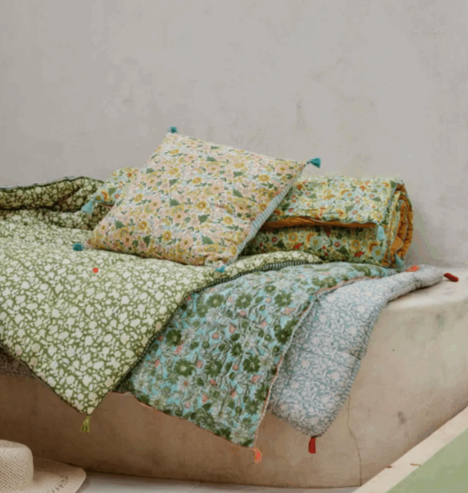 Coussin Amaia - Rose & Corail