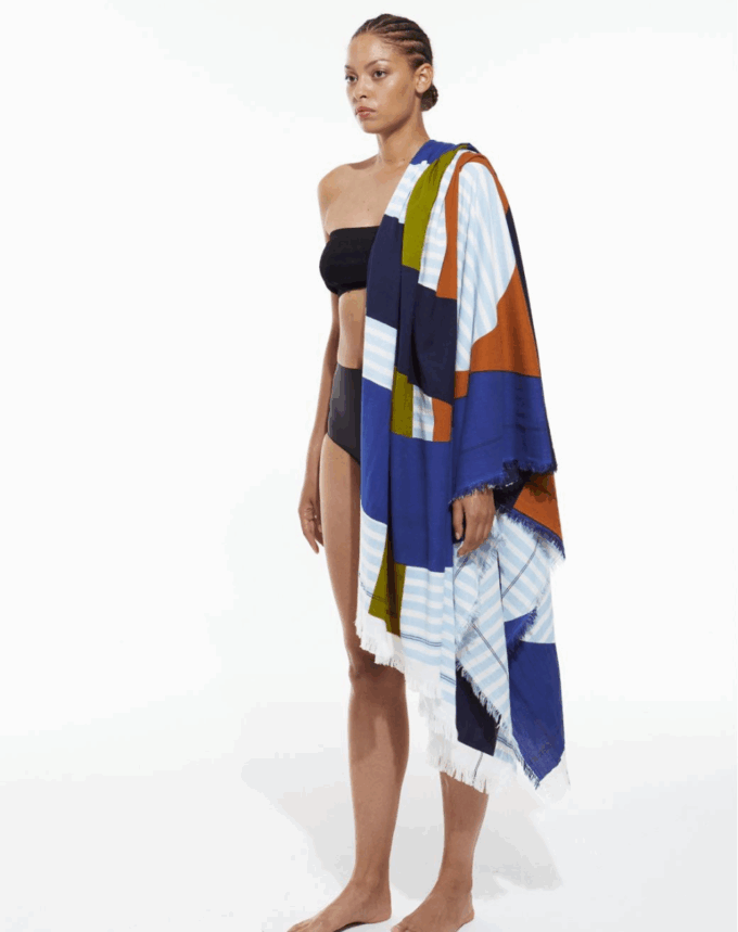 Drap de Plage XXL Vision bleu