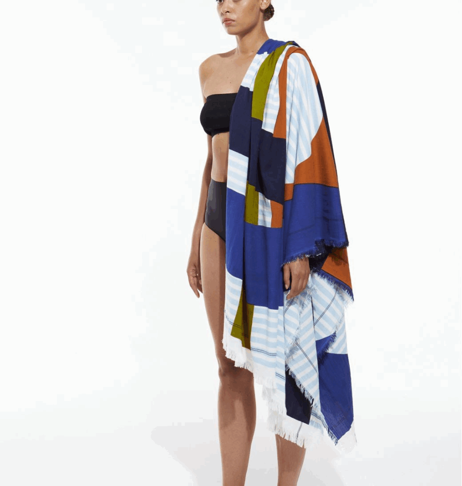 Drap de Plage XXL Vision bleu