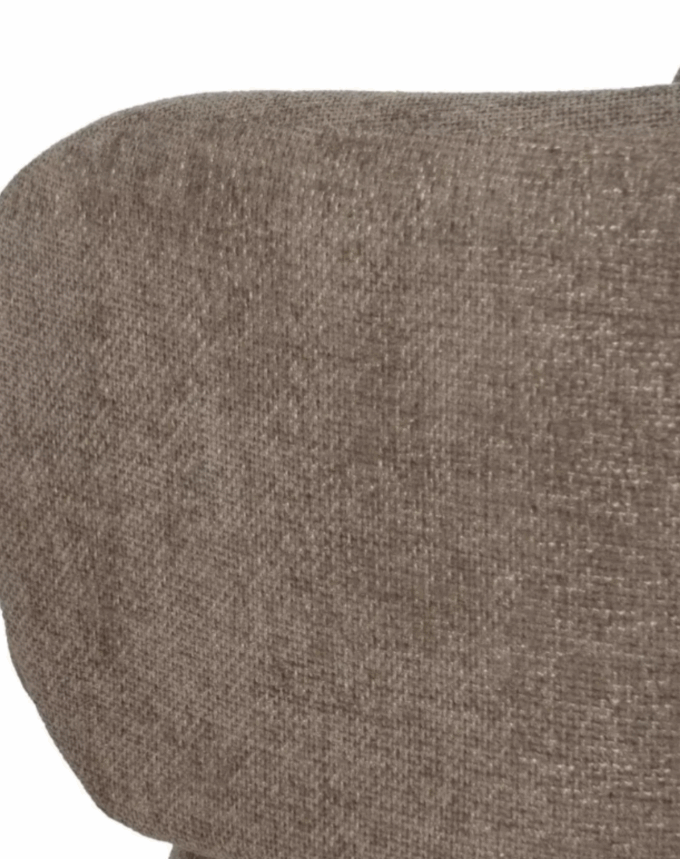 Fauteuil Beige – Tissu Structuré – Design Moderne