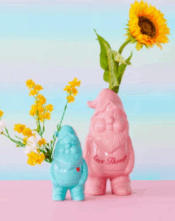 Gnome en Céramique Menthe – Modèle “Love Therapy”
