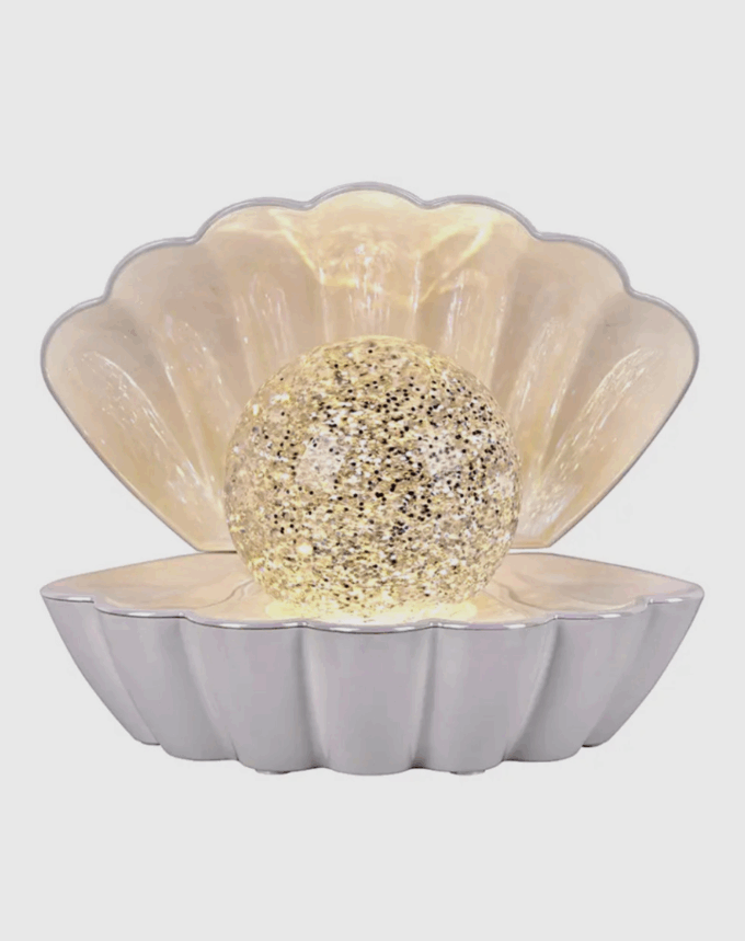 Lampe Décorative Coquillage Coki Blanche Brillante