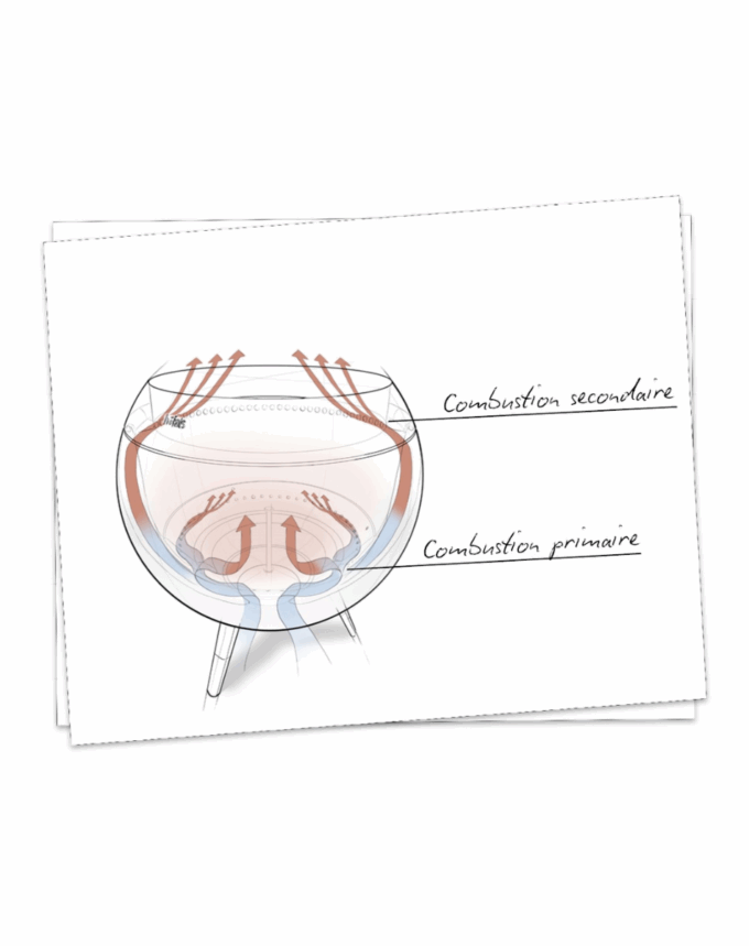 Moon 45 –  Brasero avec pied bas