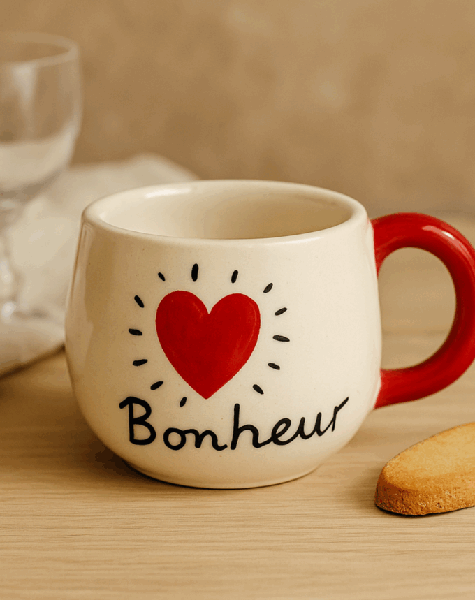 Petite tasse mug “BONHEUR”