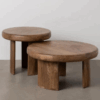 Set de 2 Tables Basses – Bois de Manguier